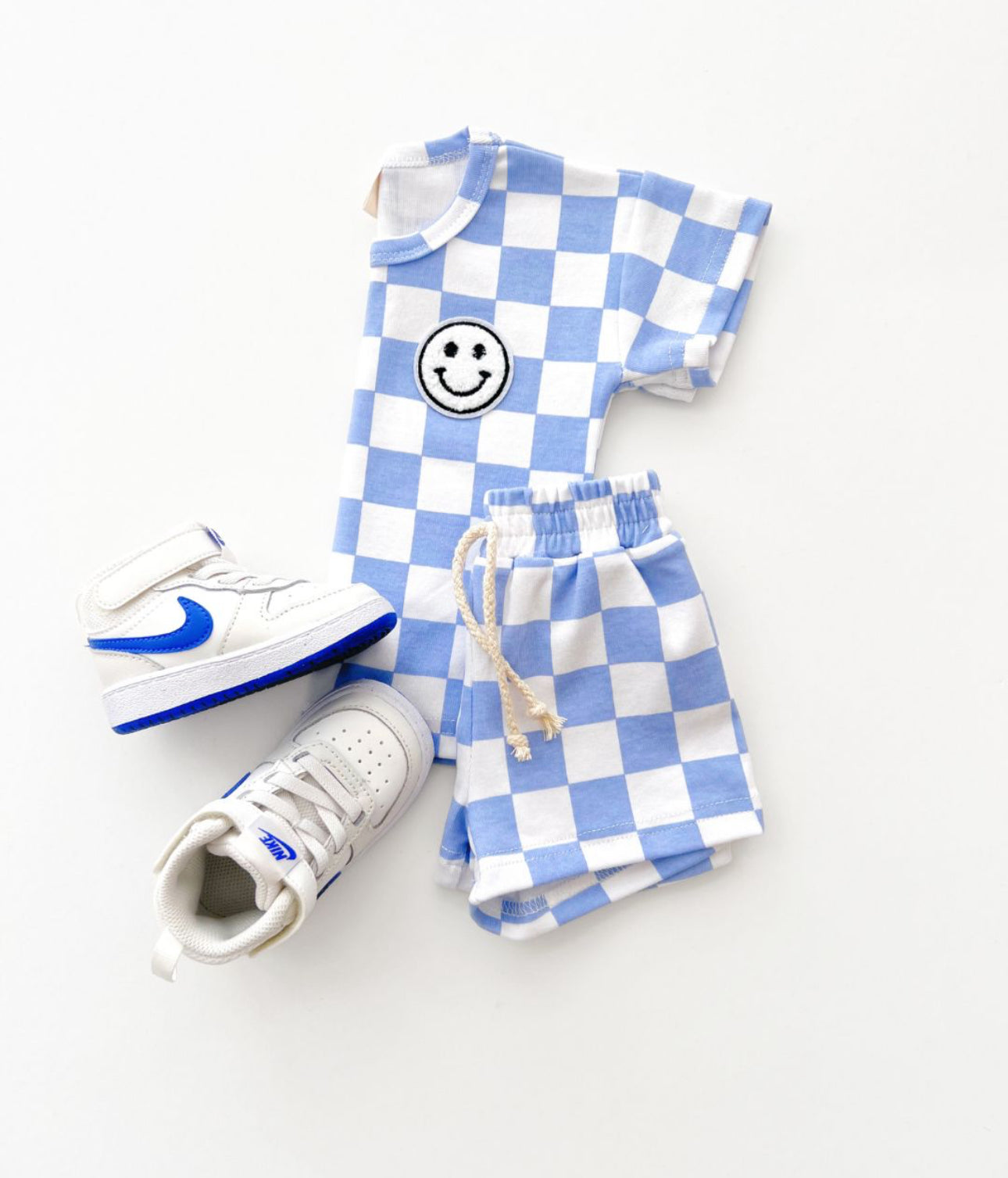 Checkered Shorts Set