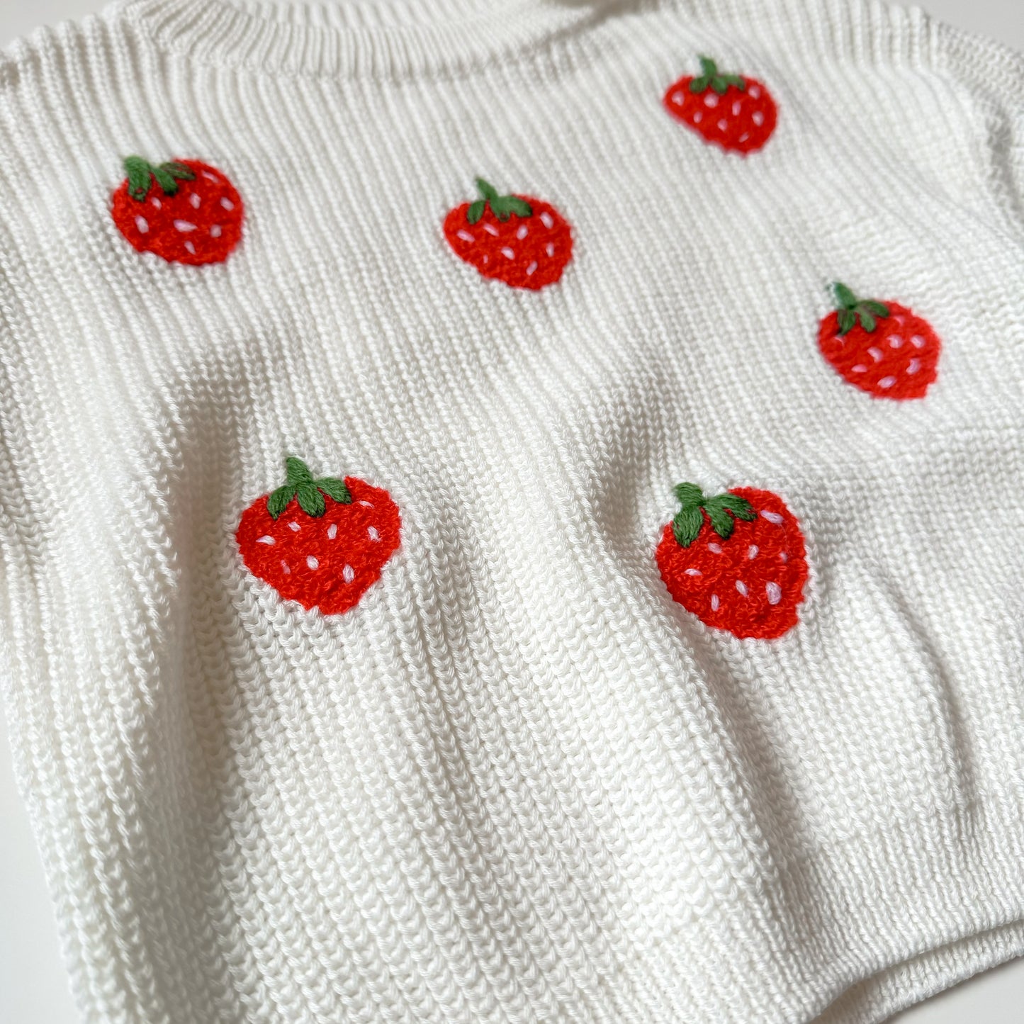 Strawberry Knit Oversized Sweater