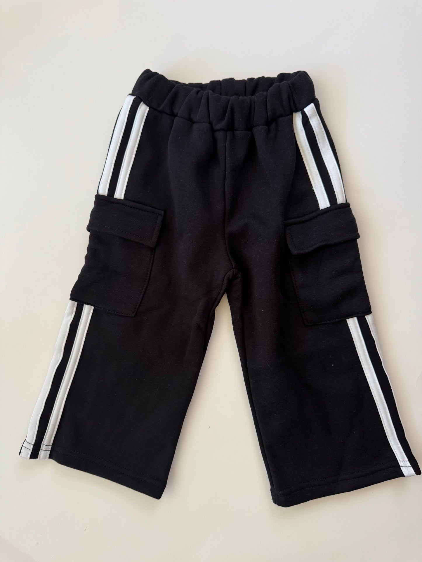 Stripes Fleece Cargo Pants