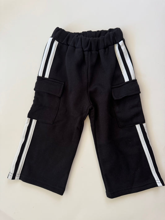 Stripes Fleece Cargo Pants