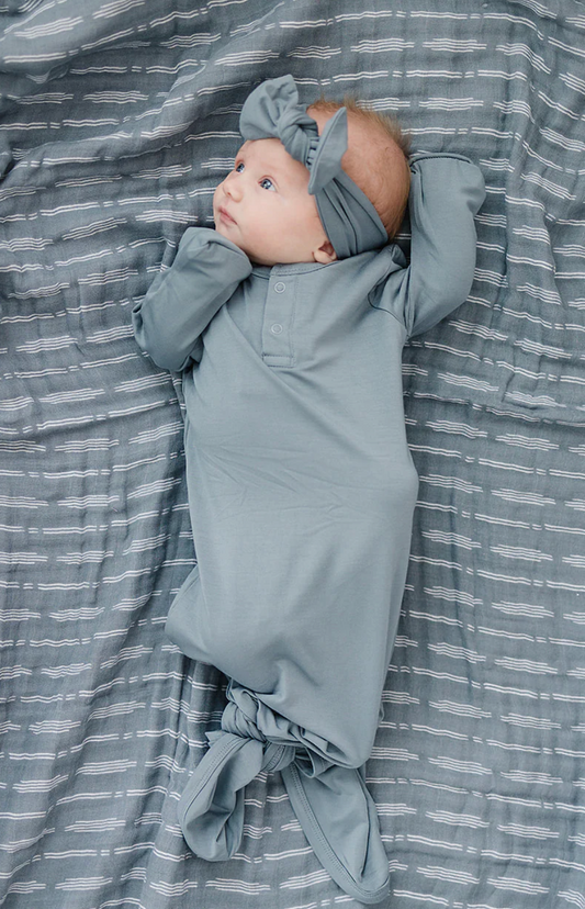 Dusty Blue Headwrap (bamboo)