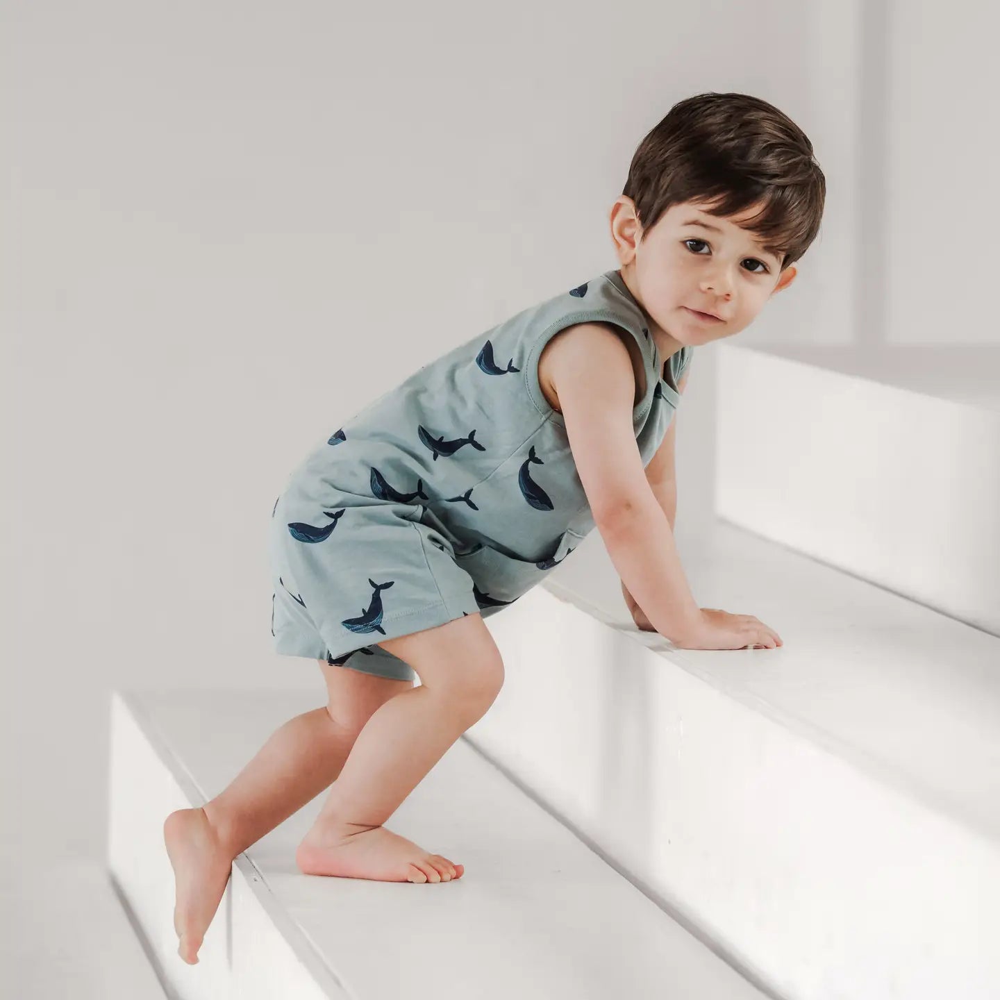 Blue Whale Tank Romper