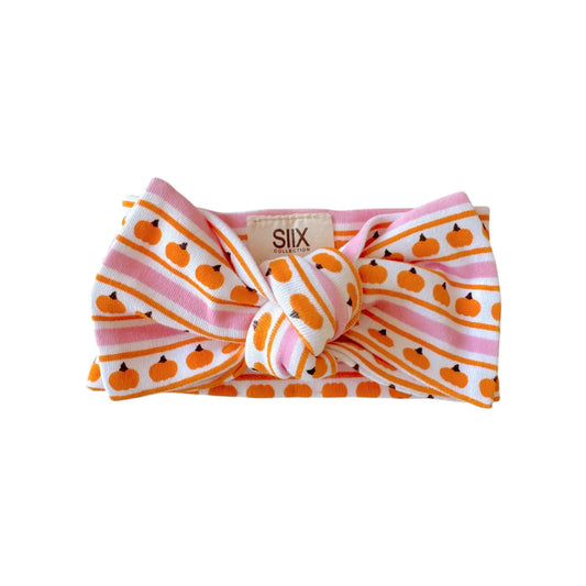 Pumpkin Stripe Bow