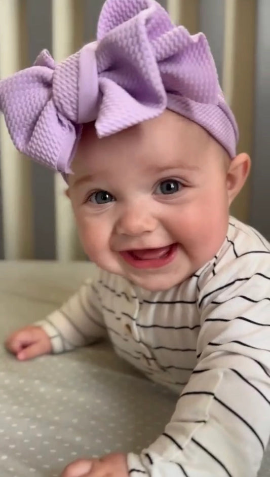 Adjustable Bullet Bow-Lilac