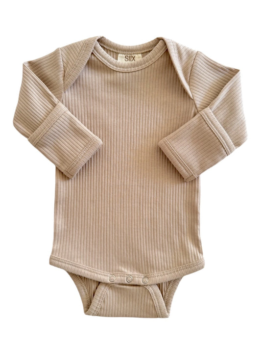 Organic Ribbed Long Sleeve Bodysuit
