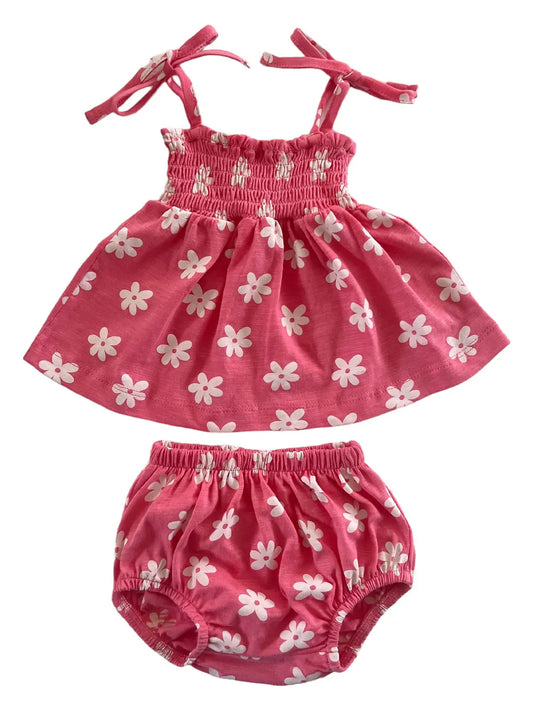 Flower Smocked Set