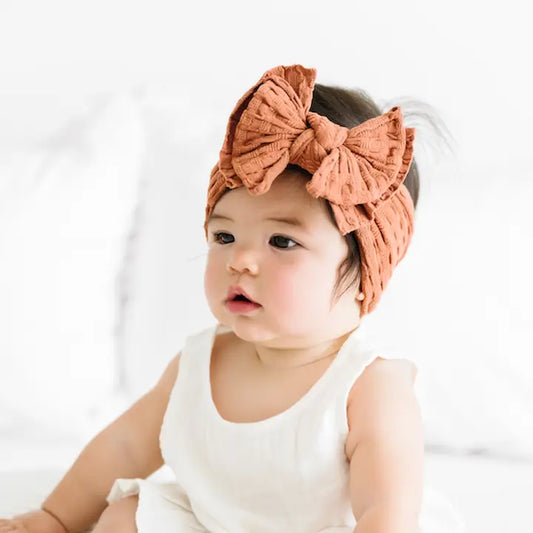 Waffle Bow Headband