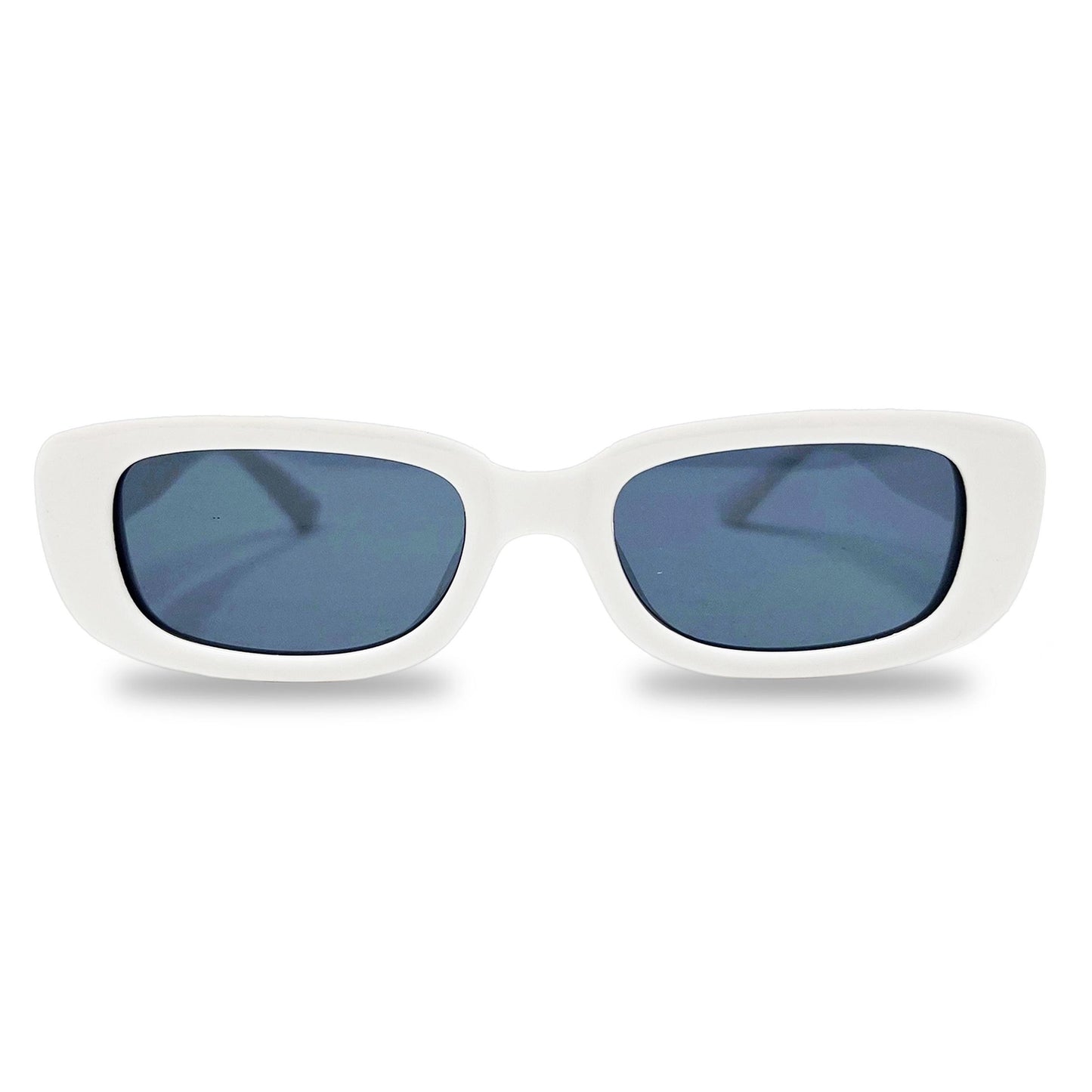 White Rectangle Sunglasses