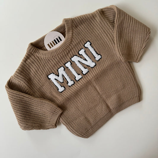 Oversized Knit Mini Sweater