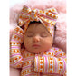 Pumpkin Stripe Bow
