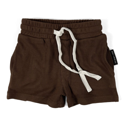 Bamboo Waffle Short (Brown)