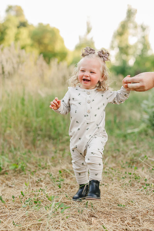 Floral Long Sleeve Romper