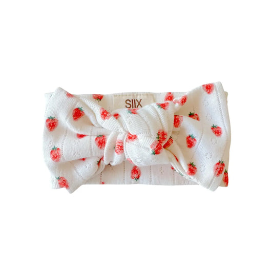 Strawberry Pointelle Headband