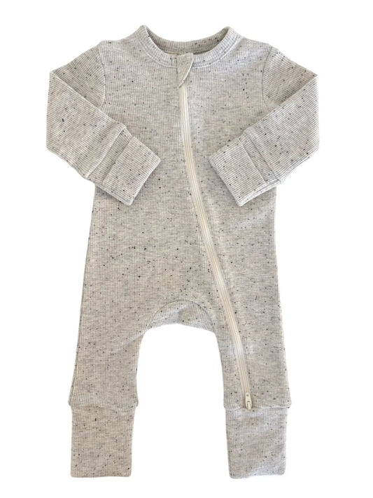 Heather Speckle 2-way Zip