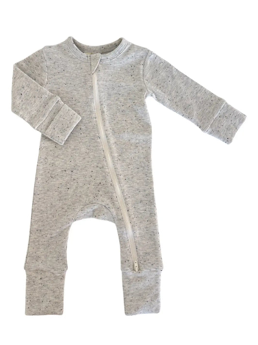 Heather Speckle 2-way Zip