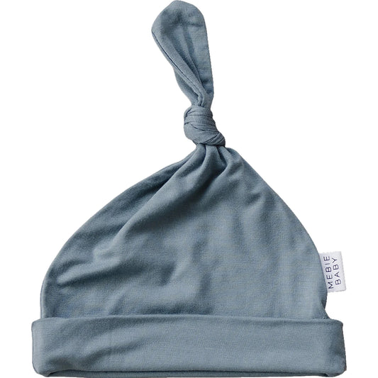 Dusty Blue Knot Hat (bamboo)