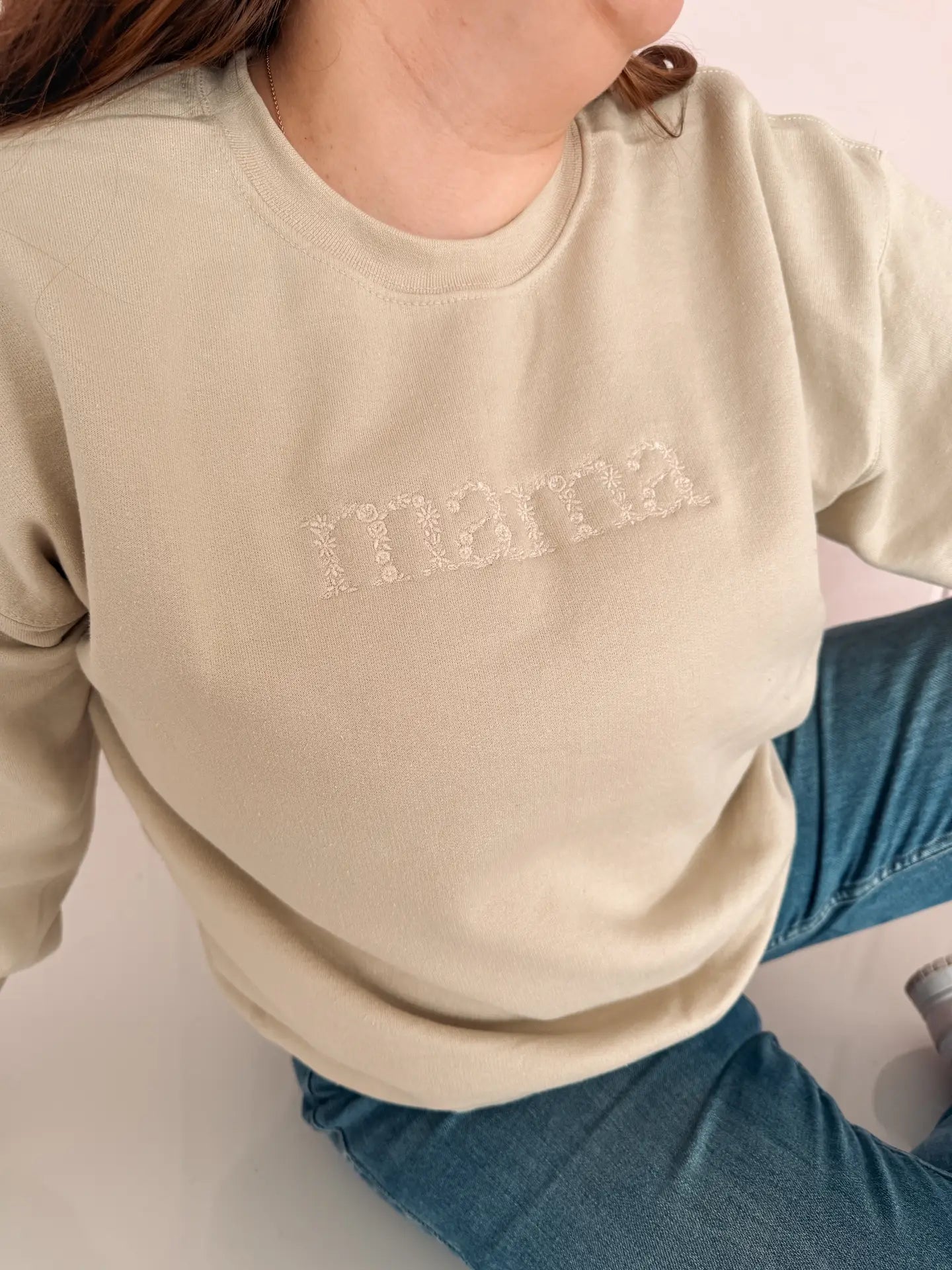 MaMa embroidered Crew