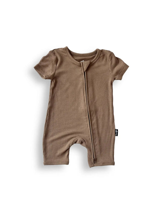 Mocha Shortie Romper