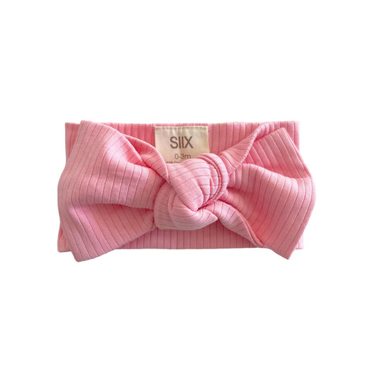 Pink Ribbed Bow