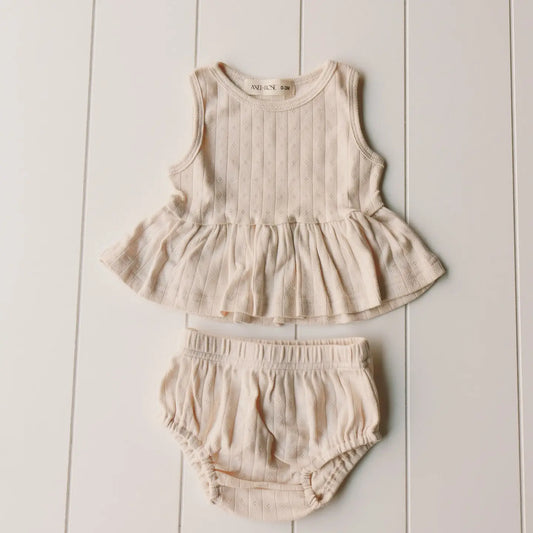 Pointelle Bloomer Set