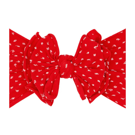 Red Speckle Dot Bow