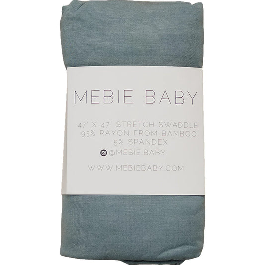 Dusty Blue Stretch Swaddle (bamboo)